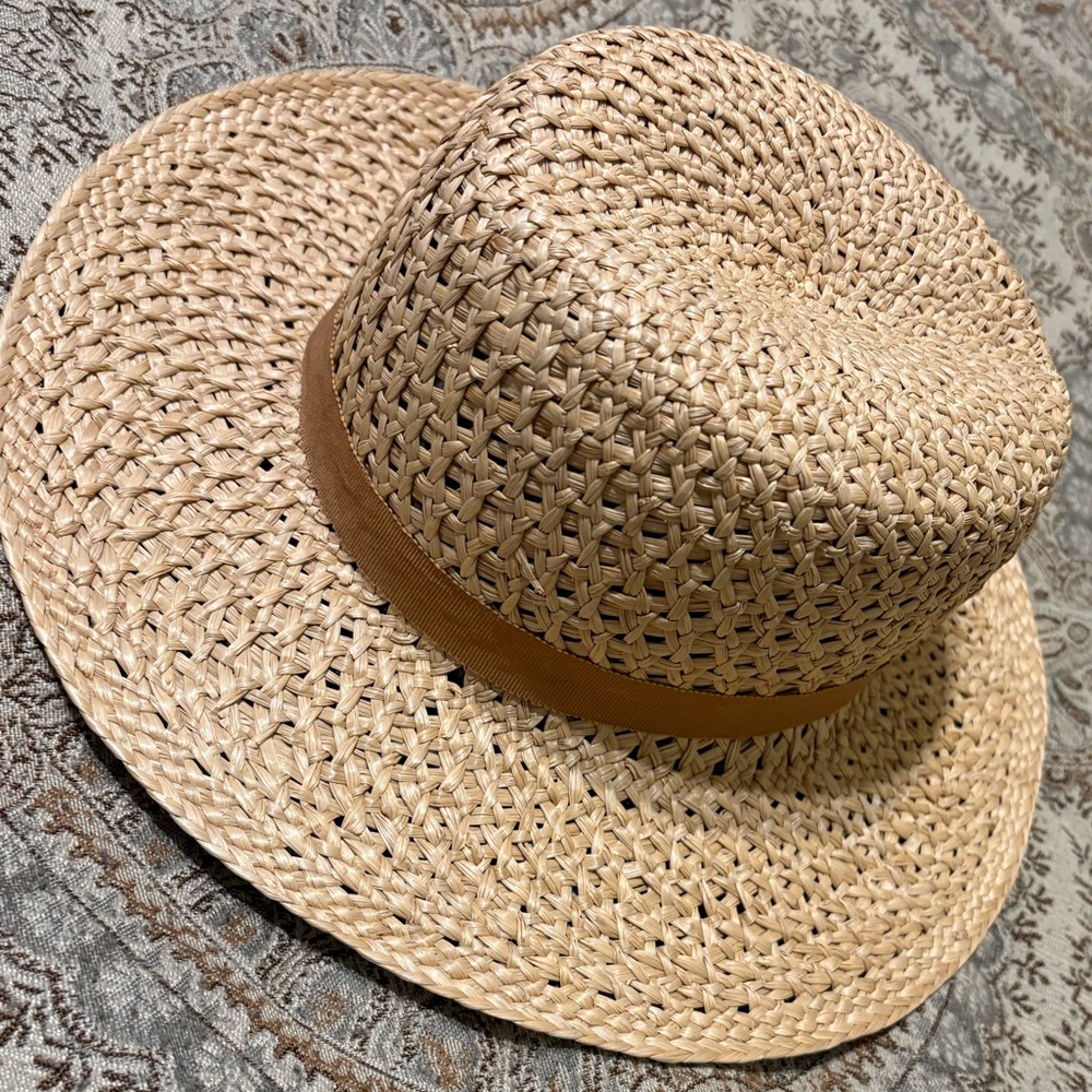 Straw Hat with Ribbon - Picture 4 of 7
